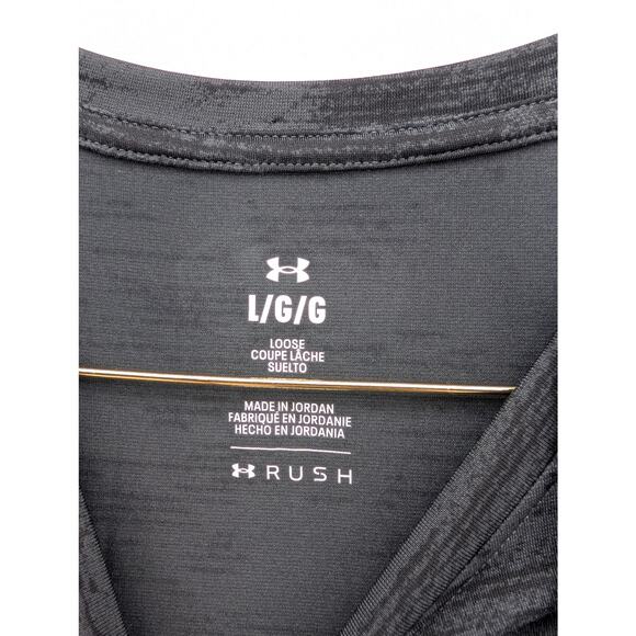 NWT Under Armour Men's UA Vanish Energy Printed Short Sleeve in Anthracite sz L - Picture 6 of 7